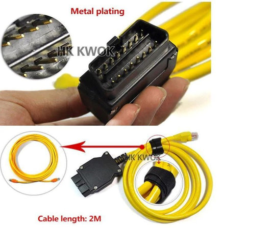 BMW scanner ENET Ethernet to OBD Interface E-SYS ICOM Coding for F-serie scan