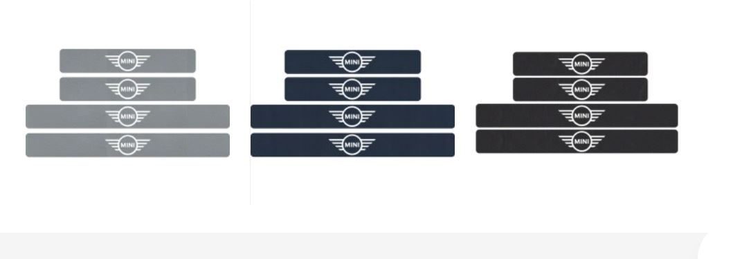 BMW Door Protection Stickers MINI Cooper Carbon Fiber Vinyl One S R50 R53 R56 R6