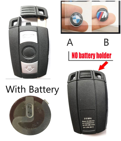 BMW Key Shell Battery VL2020 rechargeable key shell Remote Case cover 1 3 5 6 Series