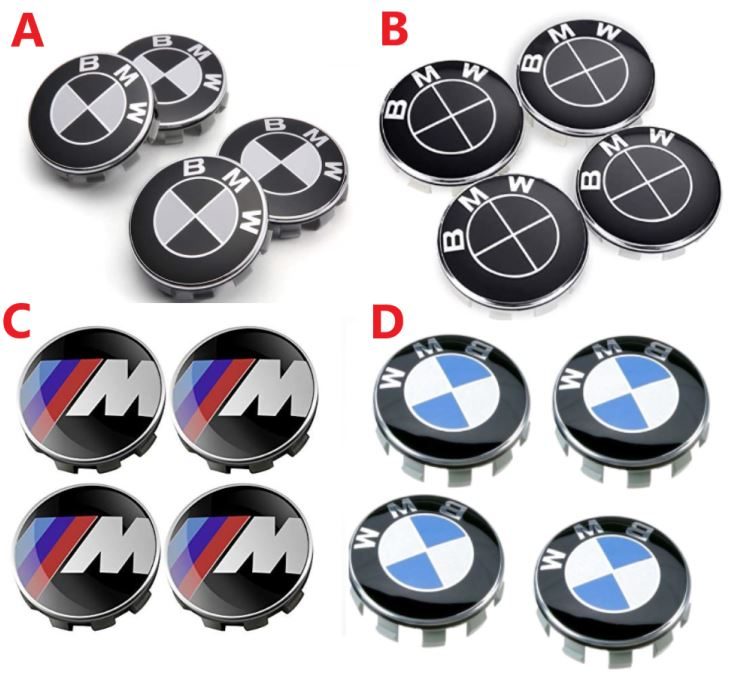 BMW Hub caps 68mm Wheel Center Rim Covers Emblem Badge for 1 3 5 7 X3 X5 M3 M5