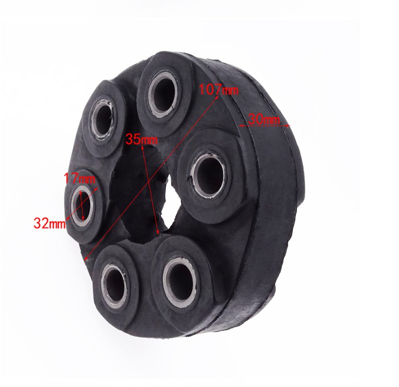 BMW Black Universal Joints Drive Shaft Flex Disc Round Drive Disc E34 E36 E39 E