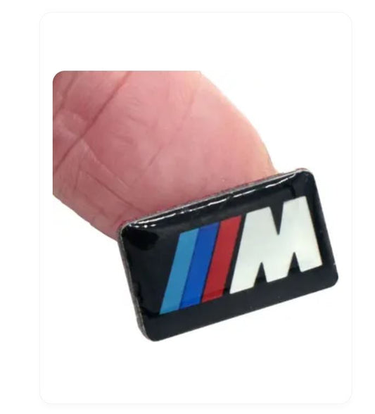 BMW M Performance Sticker Car Epoxy Car steering wheel wheel door sticker 5PCS