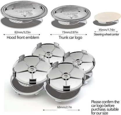 BMW Badge Wheel Center Hub caps Rim hood trunk carbon Emblem Badge 1 3 5 7 X3 X5