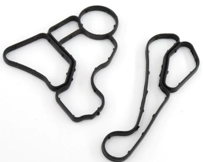BMW Gasket & Oil Cooler 335i 525i 530i 535i X5 Engine Oil Filter Housing SET