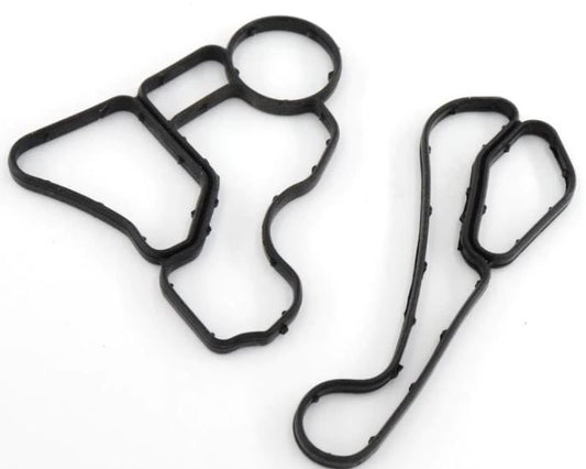BMW Gasket & Oil Cooler 335i 525i 530i 535i X5 Engine Oil Filter Housing SET