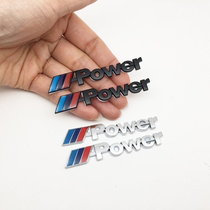 BMW M power sticker logo Car Sticker Fender Side badge decal rear Trunk emblem