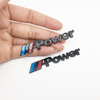 BMW M power sticker logo Car Sticker Fender Side badge decal rear Trunk emblem