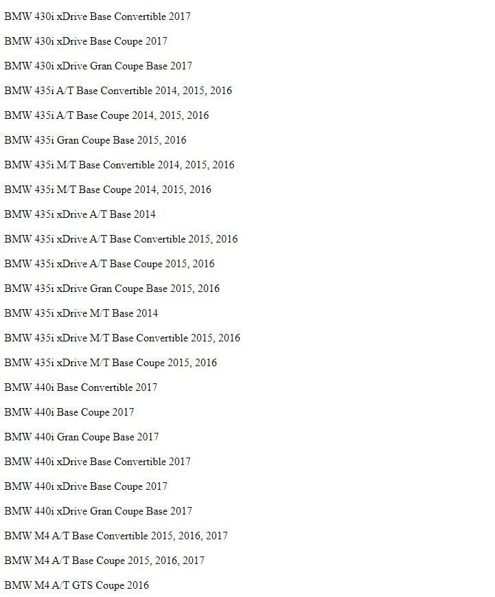 Headlight control modules Daytime Running Light LED Light Unit 1 Series F BMW