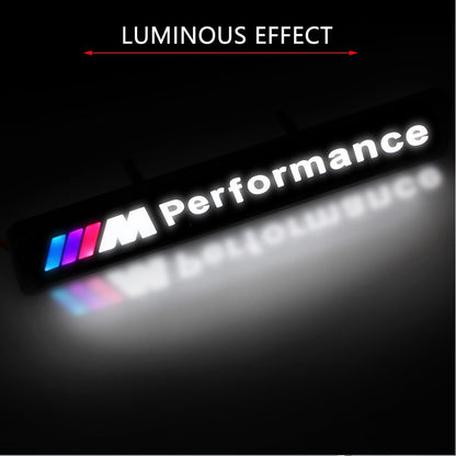 Bmw LED M performance sport LED Front Hood Grille Emblem Badge Labeling