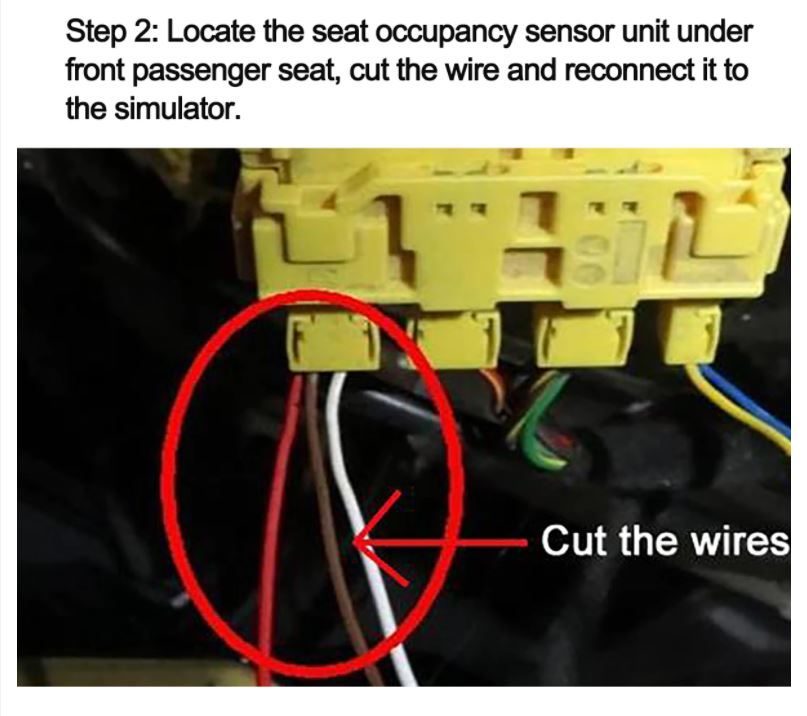 BMW Passenger Seat Occupancy Mat Bypass Airbag Sensor Emulator E60 E90 X6 X5