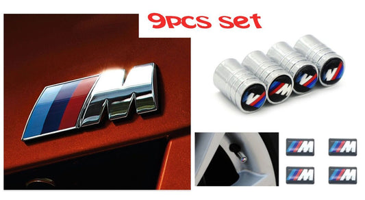 BMW M Sport Badge 9pcs emblem sticker BMW X1 X3 X5 e46 e90 e39 e36 f20 e87 e92