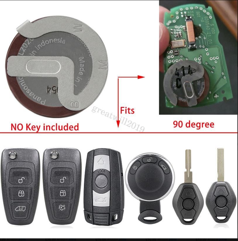 BMW key battery VL2020 Battery 3V Remote Car Key Rechargeable