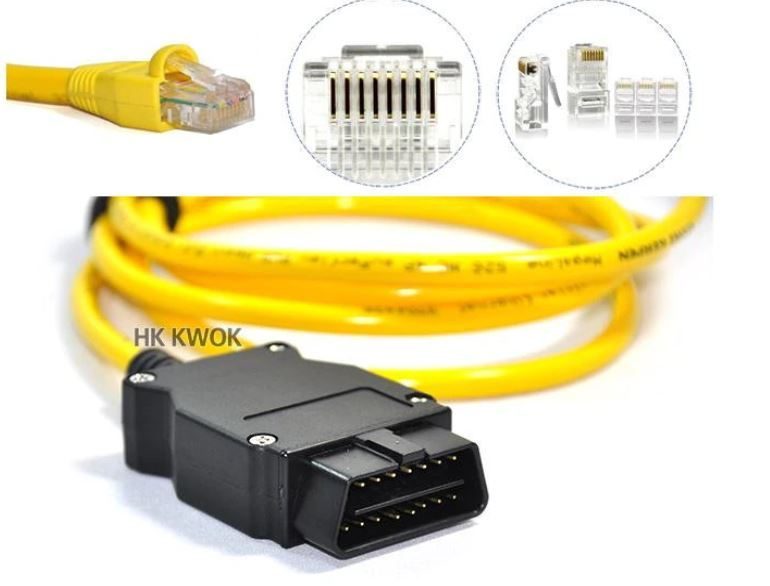 BMW scanner ENET Ethernet to OBD Interface E-SYS ICOM Coding for F-serie scan