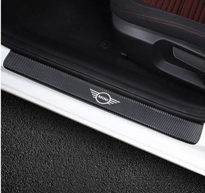 BMW Door Protection Stickers MINI Cooper Carbon Fiber Vinyl One S R50 R53 R56 R6