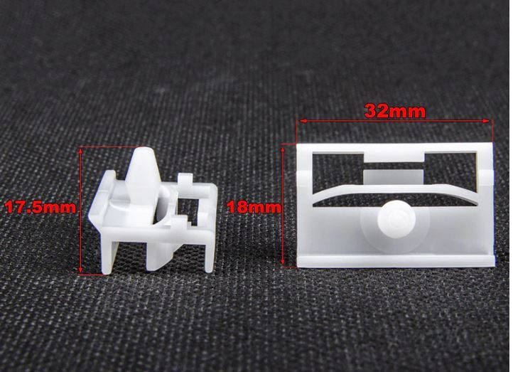 BMW Side Sill Skirt Clip Fasteners Bracket BMW E36 E46 E90 E91 White 80pcs