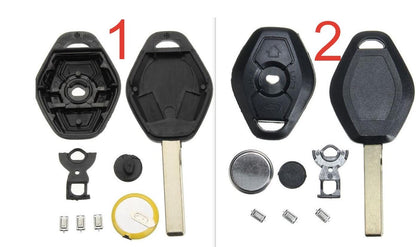 BMW 3 BUTTON Remote Key Fob Case Full Repair Kit + Battery For E46 3 5 7 Z3